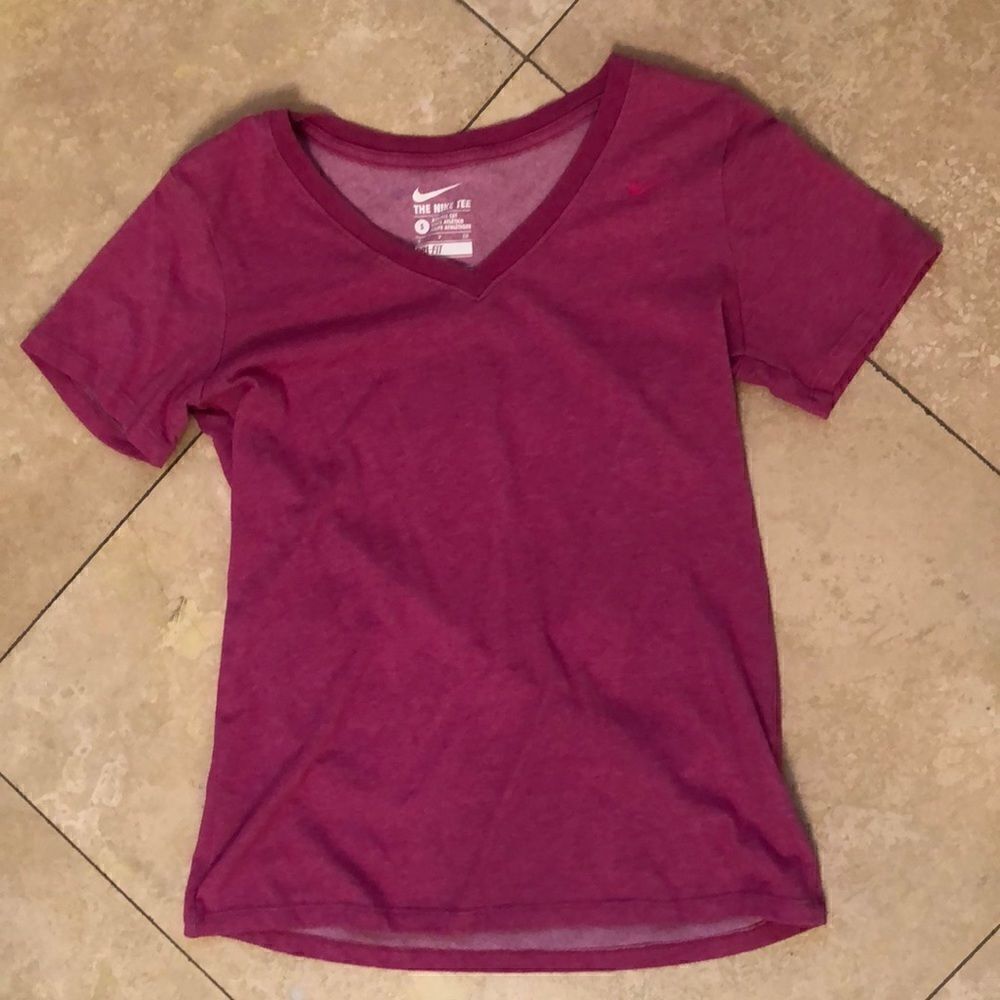 Pink Nike V-Neck